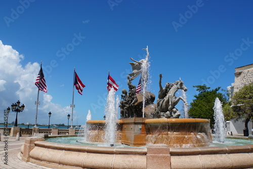 Scenery of San Juan Old Town in Puerto Rico	