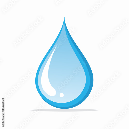 Single Blue Water Drop Icon