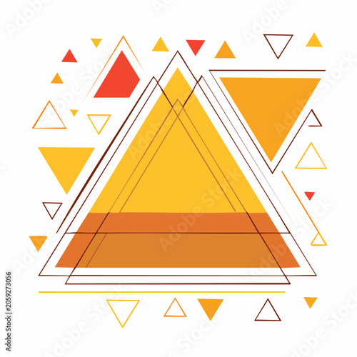 Abstract Geometric Triangle Pattern