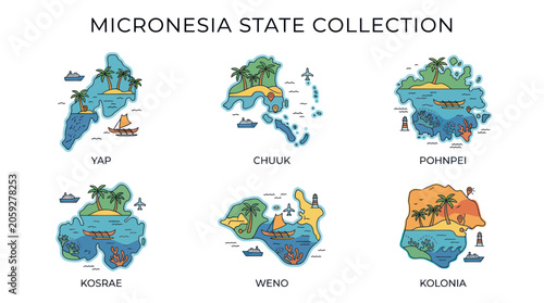 Photography Micronesia State Collection: Yap, Chuuk, Pohnpei, Kosrae, Weno, Kolonia