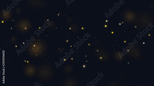 Elegant gold loop animation sparks fly in minimal environment.
