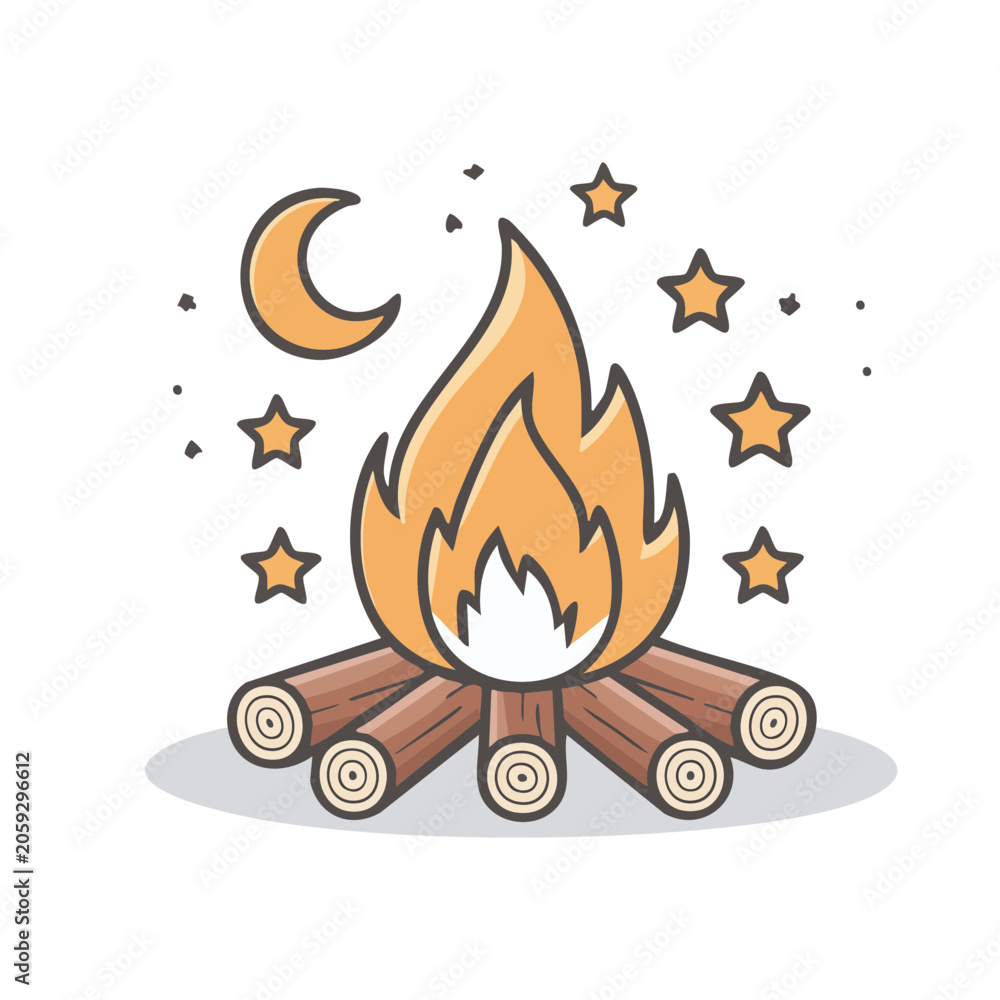 Fototapeta premium Cartoon rocket launching with stars