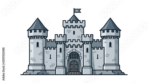 Photos Medieval Castle Architecture Stone Fortress.