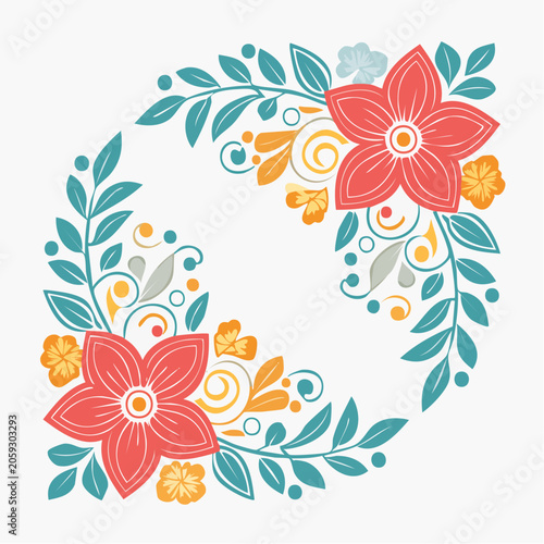 Decorative Floral Corner Elements