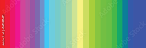 Foto Dynamic spectrum of vertical color gradient stripes for modern art and high-qual