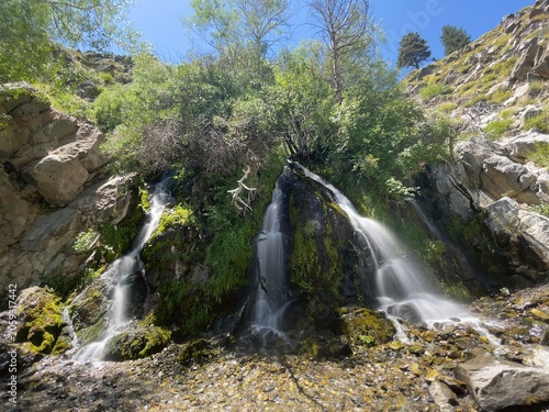 Fotografie Kings canyon waterfall near lake tahoe nevada sparks reno carson city california