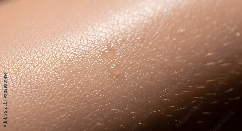 Fototapeta premium Close Up of Human Skin Texture and Light.