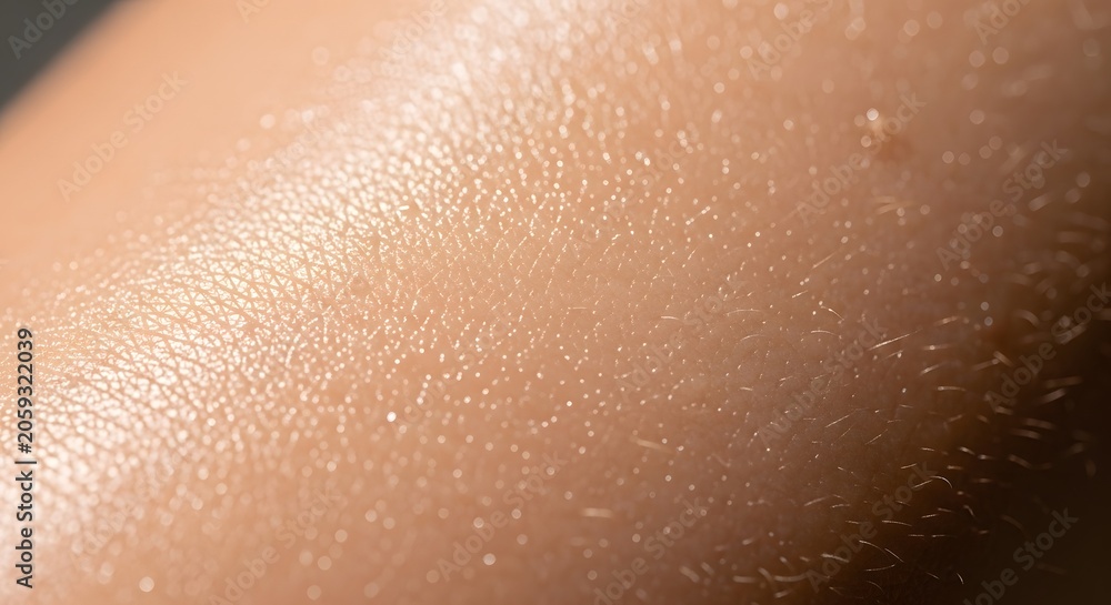 Fototapeta premium Close Up Skin Texture with Light Reflection.