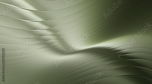 Fotografie Abstract geen smooth gradient ribbed glass backgrounds.