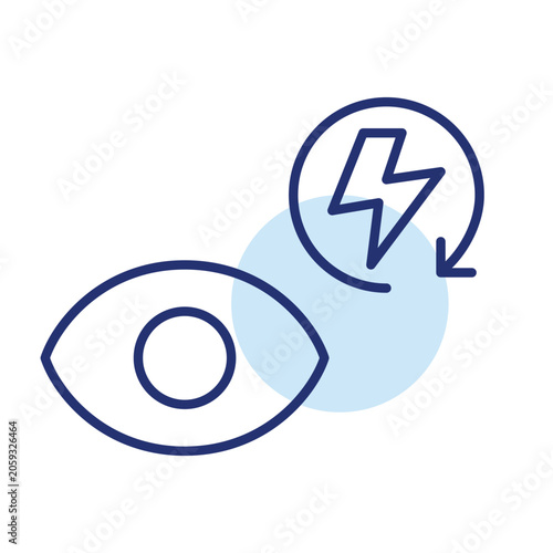 Fast vision sync, quick view refresh, rapid sight update. Pixel perfect, editable stroke vector icon
