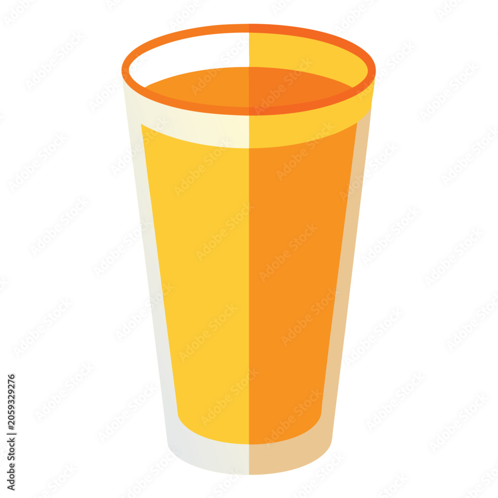 Fototapeta premium Glass of orange juice