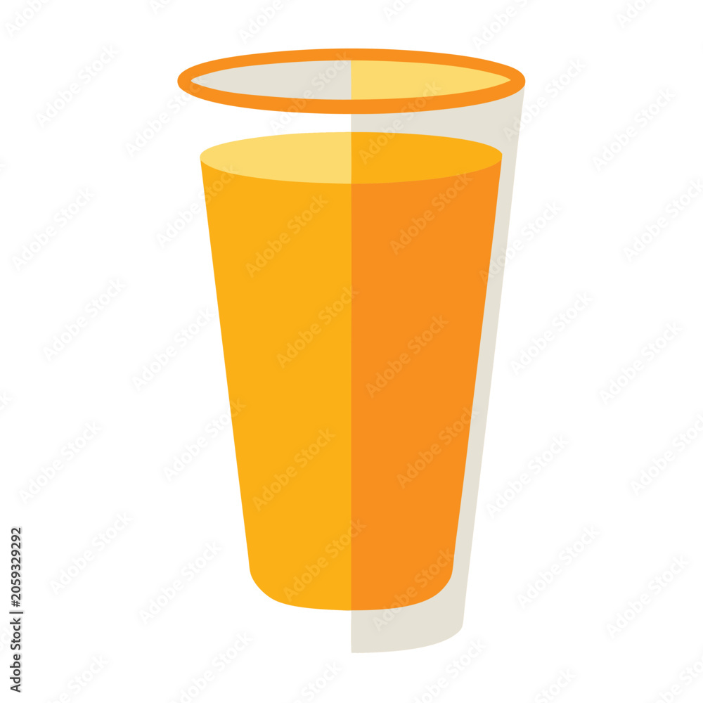 Fototapeta premium Glass of orange juice