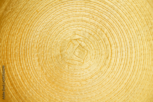 Gold yellow fabric with spiral patterns abstract on background