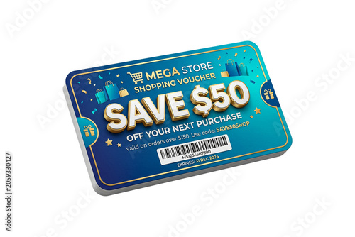 Mega store shopping voucher