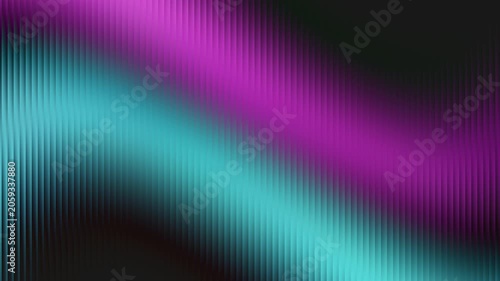 Neon wave motion background with abstract vertical gradient flow in vibrant cyan