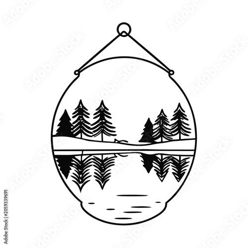vector illustration of a christmas tree