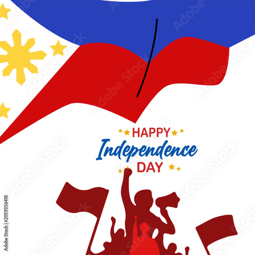 vector independence day with decoration