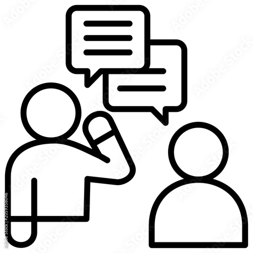 Foto Communicative Icon