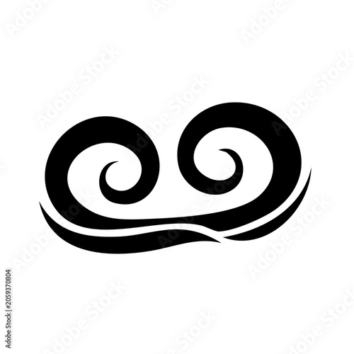 Minimalist Yin Yang Symbol Icon