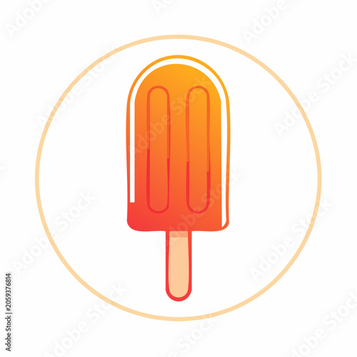 Orange Popsicle Icon