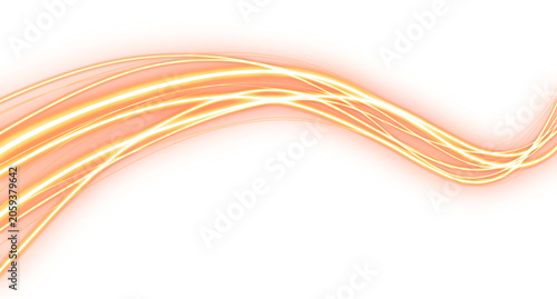 Dynamic Gold Light Wave Background