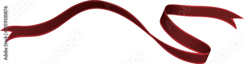 Red Ribbon Decoration for Greeting Cards