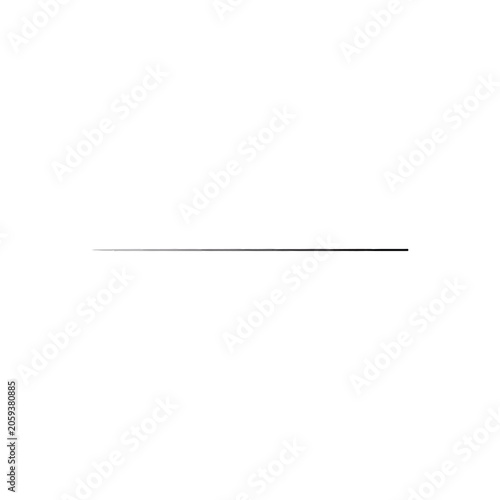 A single thin horizontal black line with a subtle gradient fade from left to right, isolated on a plain white background