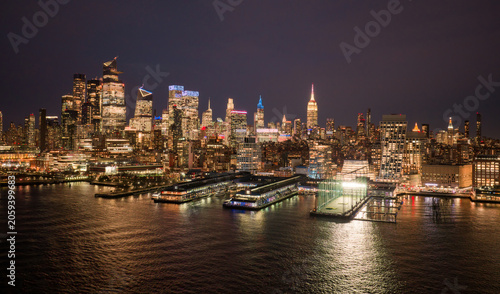 Konstfotografi New York City Hudson skyline