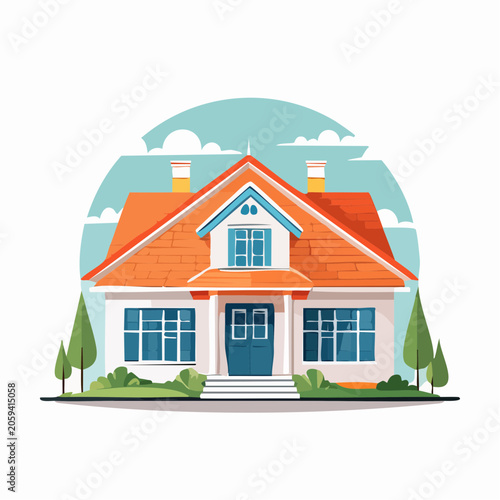 Cartoon House Illustration