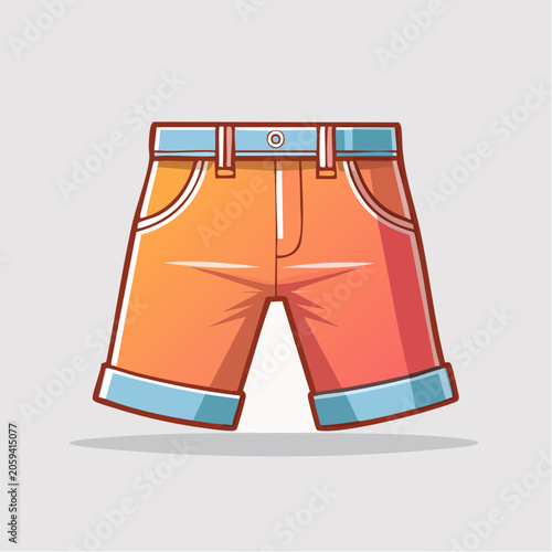 Cartoon Shorts Illustration