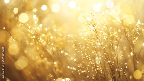 A dazzling cascade of golden fireworks fills the sky, with a soft-focus bokeh glow in the distance.