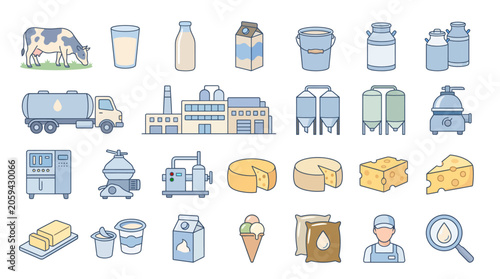Dairy Products Factory and Delivery