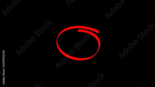 A red circle with a line through it on a black background symbolizing error or prohibition