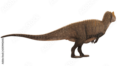 Foto Majestic dinosaur profile view in natural pose