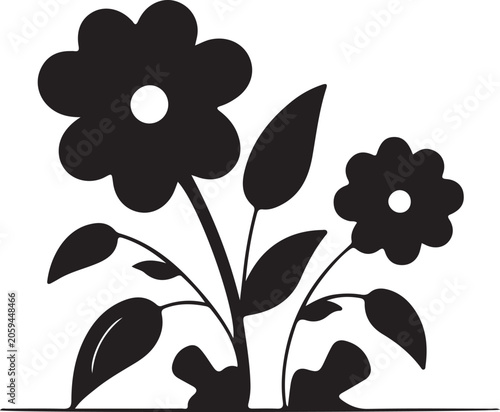 Collection of diverse black silhouette icons representing environmental themes, industrial processes, energy production, and urban transportation concepts