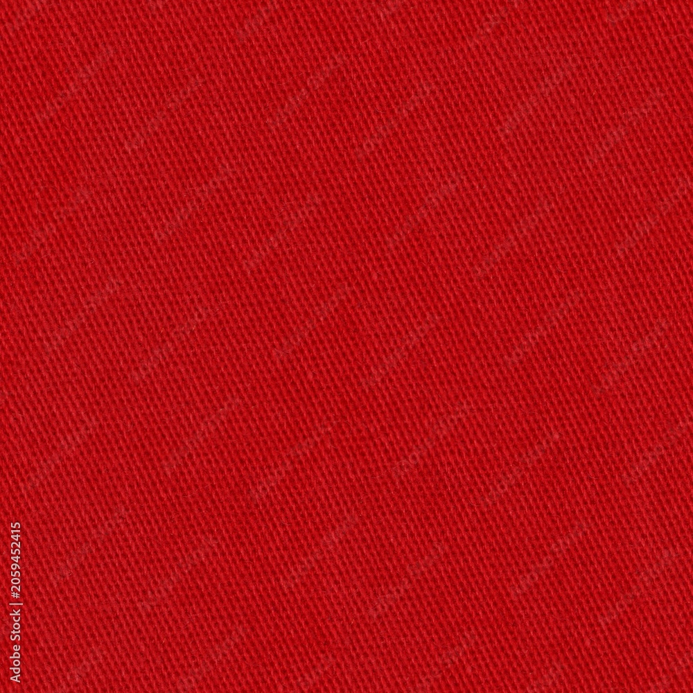 Fototapeta premium Seamless denim texture. denim texture. Red denim jeans texture close up. Red denim jeans background.