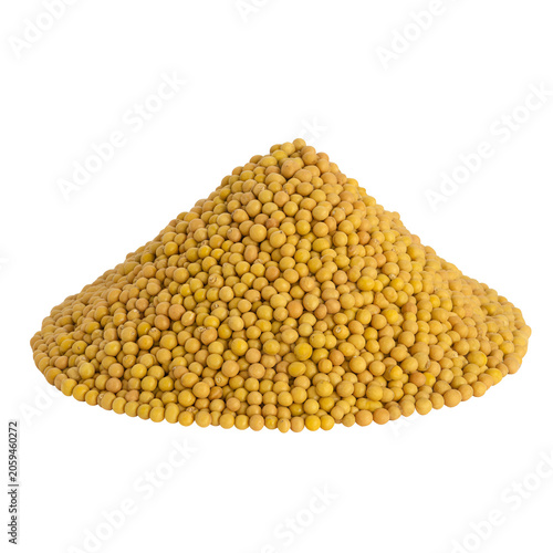 Raw organic buckwheat grains in a ceramic bowl isolated on a white background
