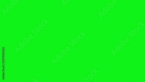 Paper airplane flight on vibrant green screen smooth gliding motion for animation vfx