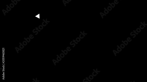 Dynamic white loop animation on black background, smooth motion for, ui/ux white line motion