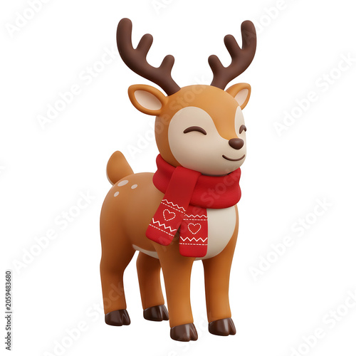 3D cartoon character raising hands in celebration