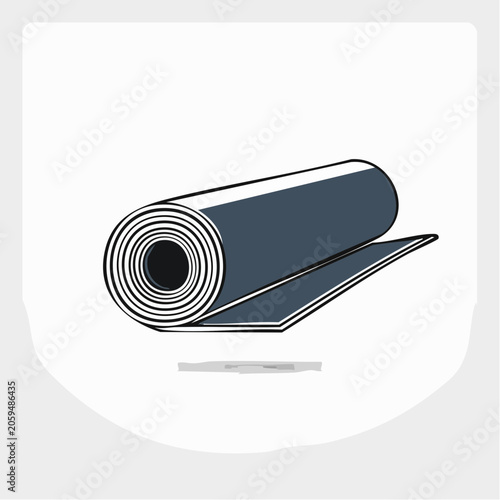 Rolled Yoga Mat Icon