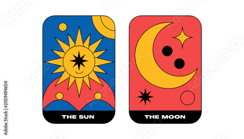 Mystical tarot cards