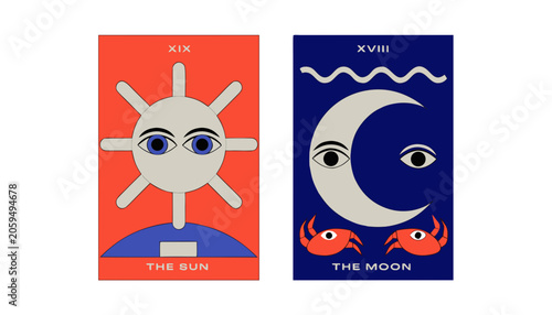 Mystical tarot cards