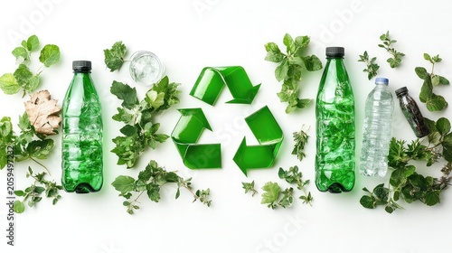 Recycling Process Helping Preserve the Environment Representing Sustainability Environmental Conservation and Eco-Friendly Practices for Green Campaigns Recycling Initiatives and Education