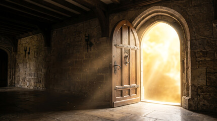 Juneteenth Door to Freedom Opening Light for Emancipation Day Hope and New Beginnings