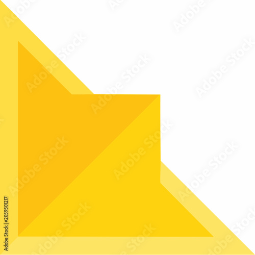 Abstract Yellow Geometric Shapes