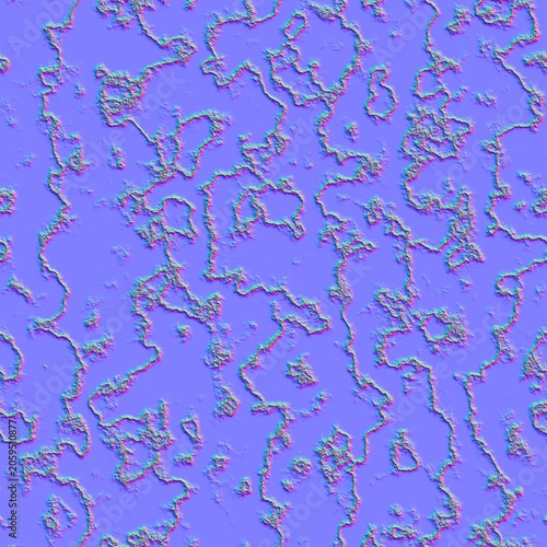 Organic Growth Crust Normal Map Surface Detail