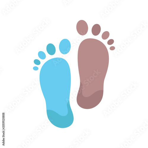 foot ilustration Logo vector Template