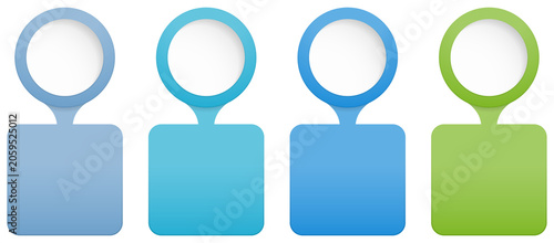 Infographic template with 4 elements