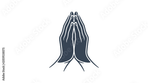 Fotografía Hands held together in a prayer or namaste gesture